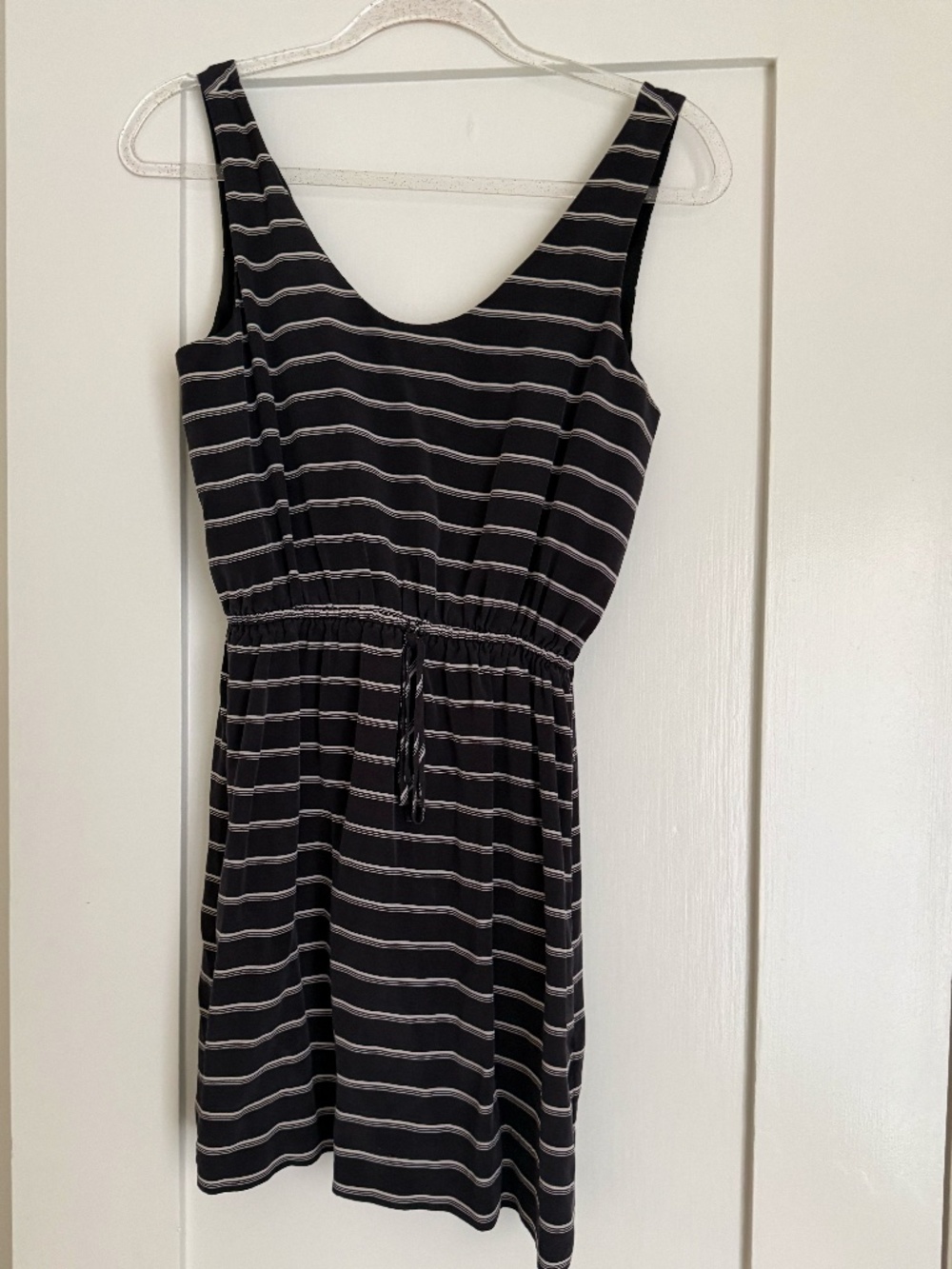 Joie Navy Stripe Sleeveless Dress XS